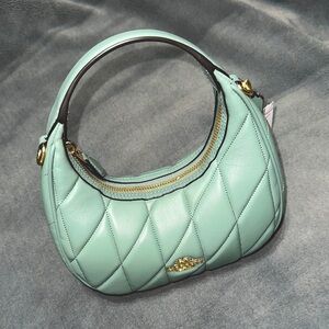 Coach mini carmen crossbody bag with quilting